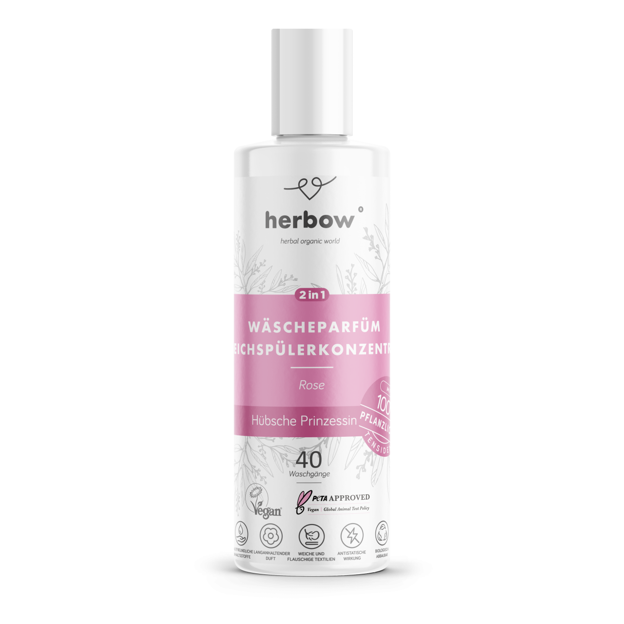 Herbow<br>Parfum / koncentrirani mehčalec za perilo 2v1<br> PRINCESS 200ml