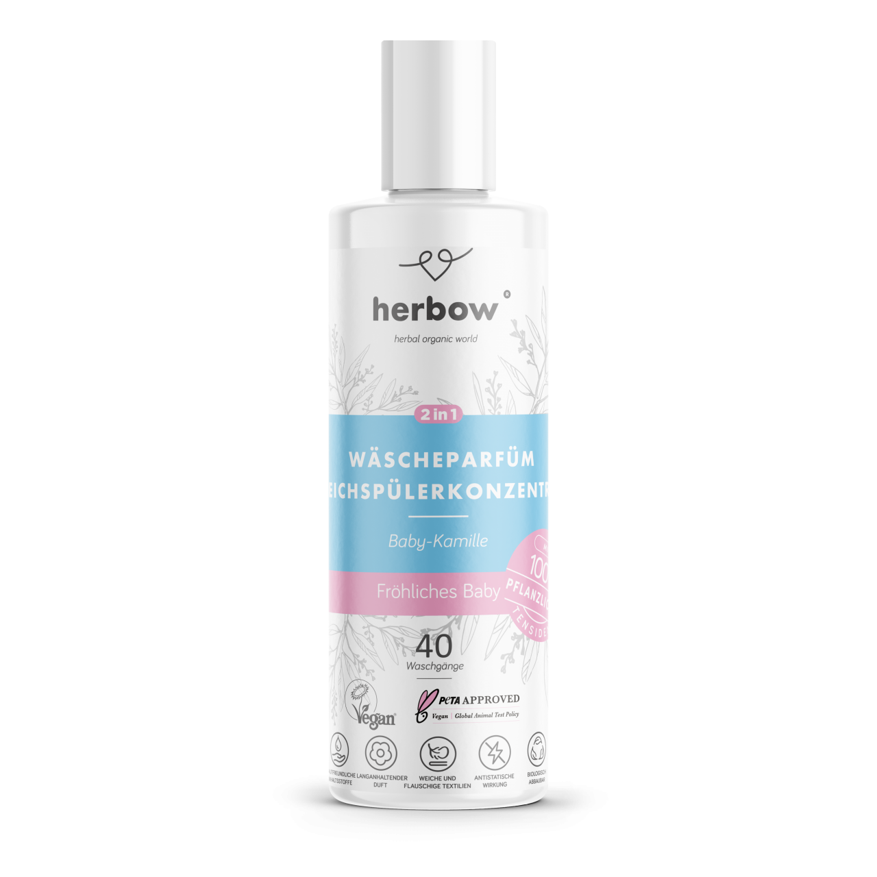Herbow<br>Parfum / koncentrirani mehčalec za perilo 2v1<br> BABY 200ml