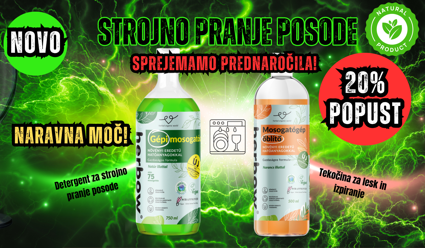 NOVO: Herbow komplet za pomivalni stroj