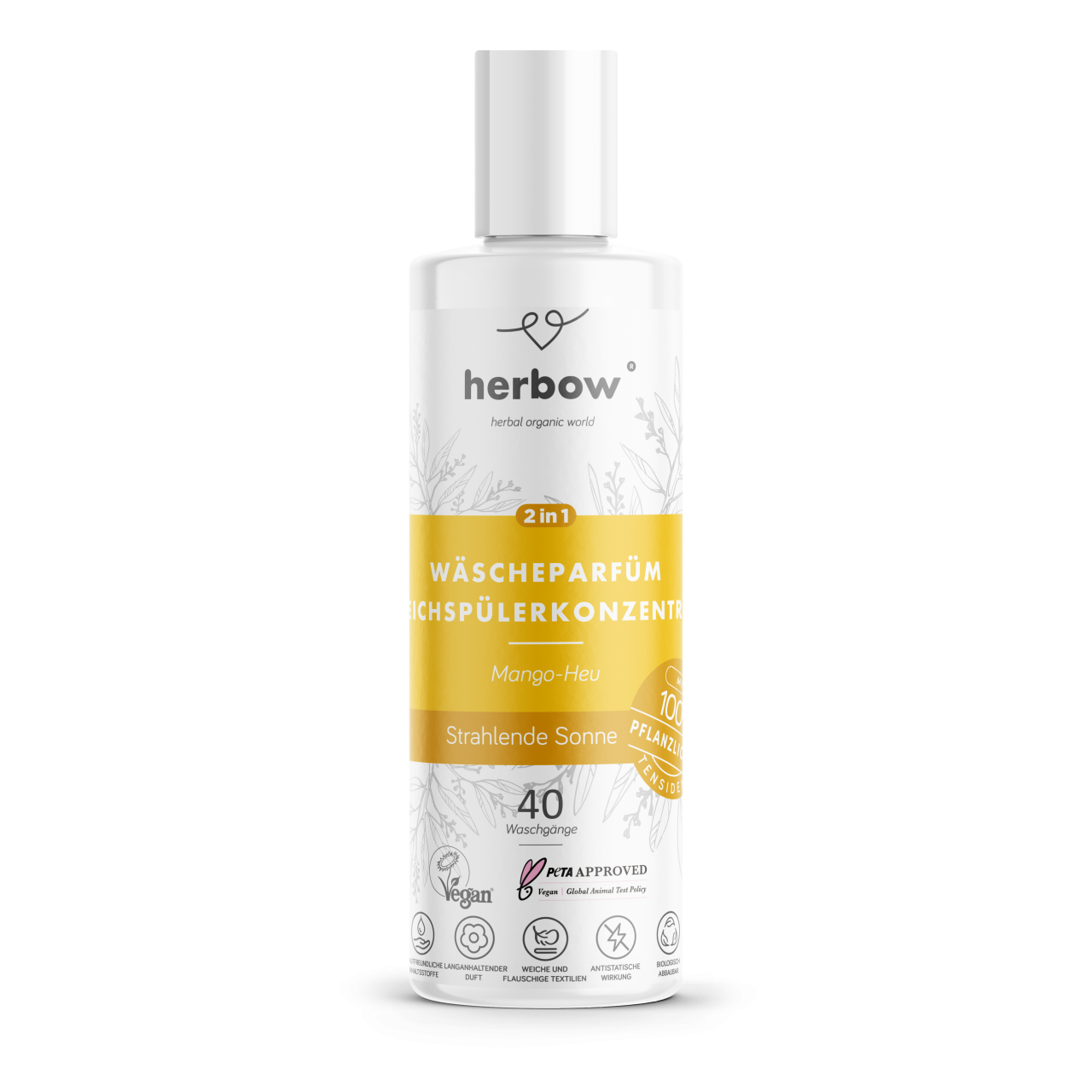 Herbow<br>Parfum / koncentrirani mehčalec za perilo 2v1<br>  RADIANT SUN 200ml