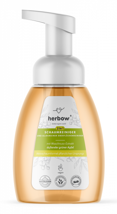 Herbow<br>2v1 Penasti detergent in splošno čistilo za površine <br>  vonj zelenega jabolka 300ml