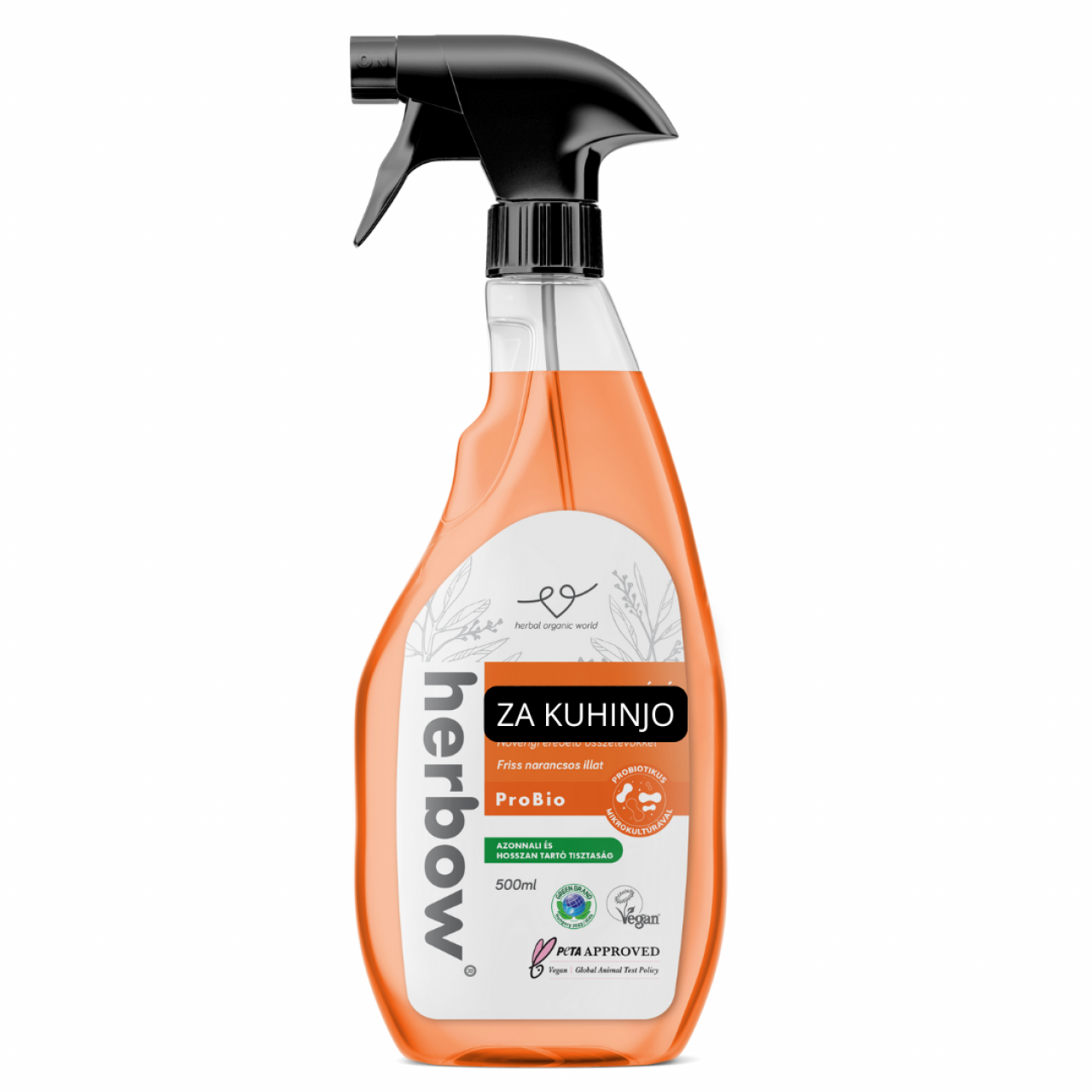 Herbow <br>Čistilo za kuhinjo<br>Probiotic Spray & Rinse, 500 ml