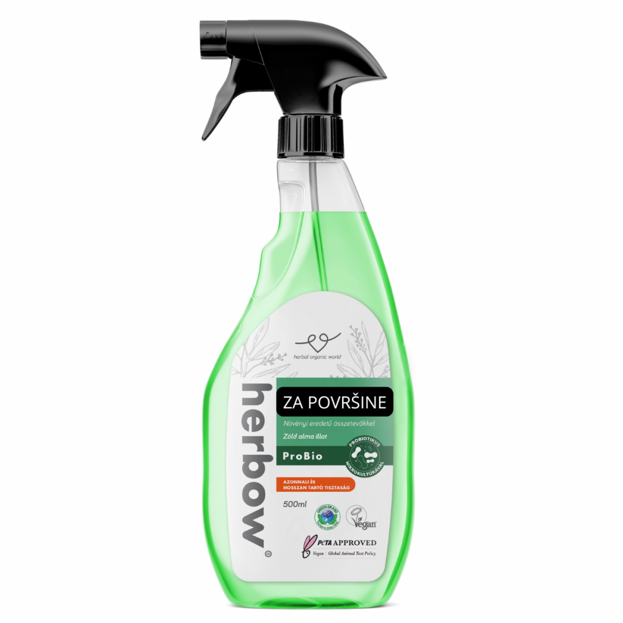 Herbow <br>Čistilo za površine<br>Probiotic Spray & Wipe, 500 ml