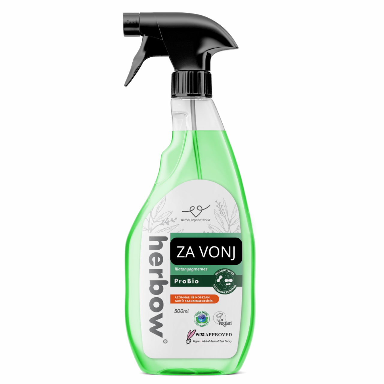 Herbow <br>Pršilo za nevtralizacijo vonjav<br>Probiotic Spray, 500 ml