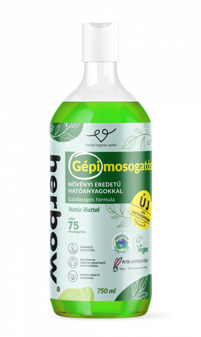 NOVO Herbow detergent za strojno pranje posode<br> z naravnim vonjem<br>750 ml / 75 pranj